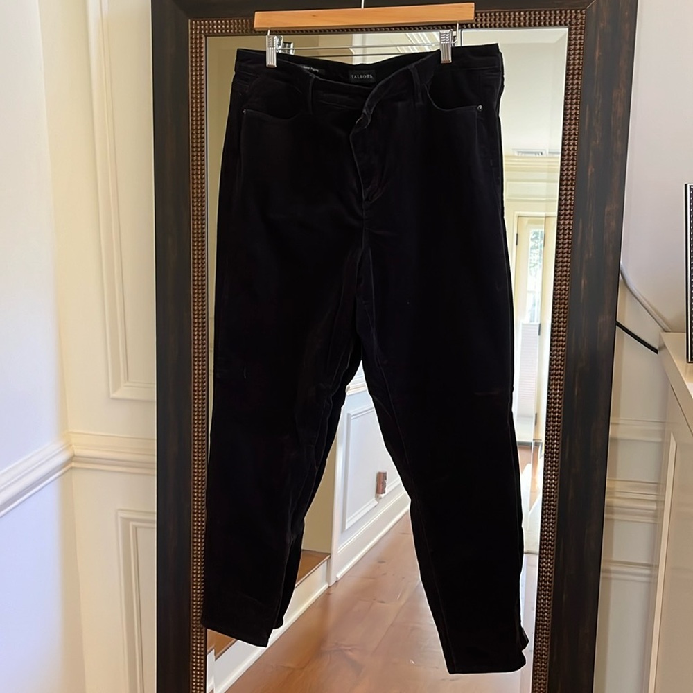 Size 16 black Talbots corduroy pants